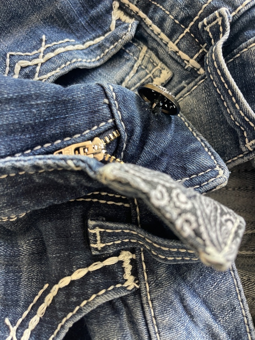 Ariat R.E.A.L. Arrow Fit stretch midrise jeans zip fly straight fit boot cut - Picture 8 of 8